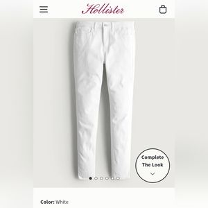 Hollister White Womens High Rise Super Skinny Jeans